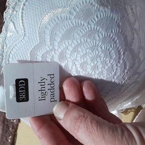 3 bras never worn pink brown and white. White one still has tag $20 for all 3